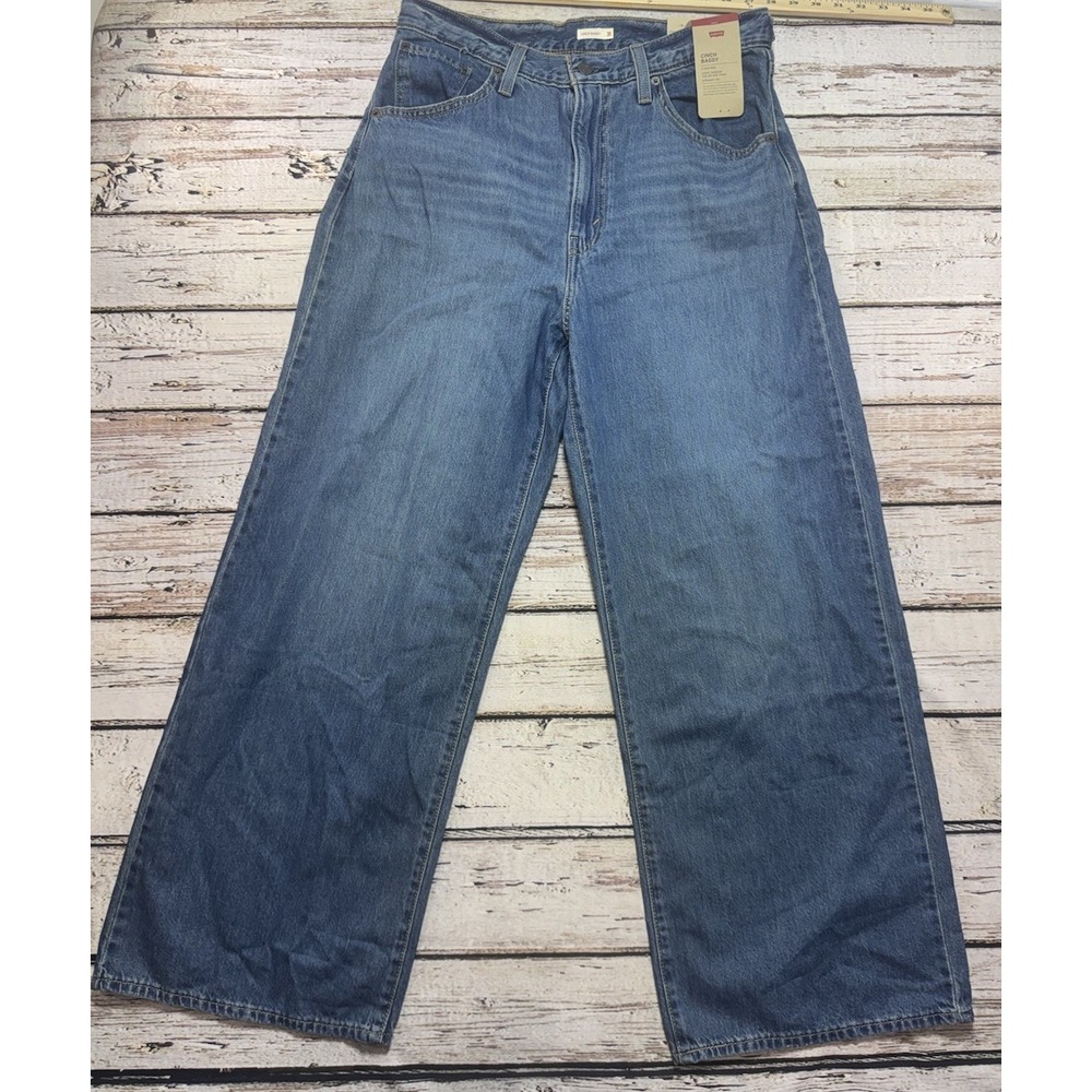 Levi Cinch Baggy Jeans Womens 31x31 Medium Wash Loose Wide Leg NWT - Picture 2 of 11